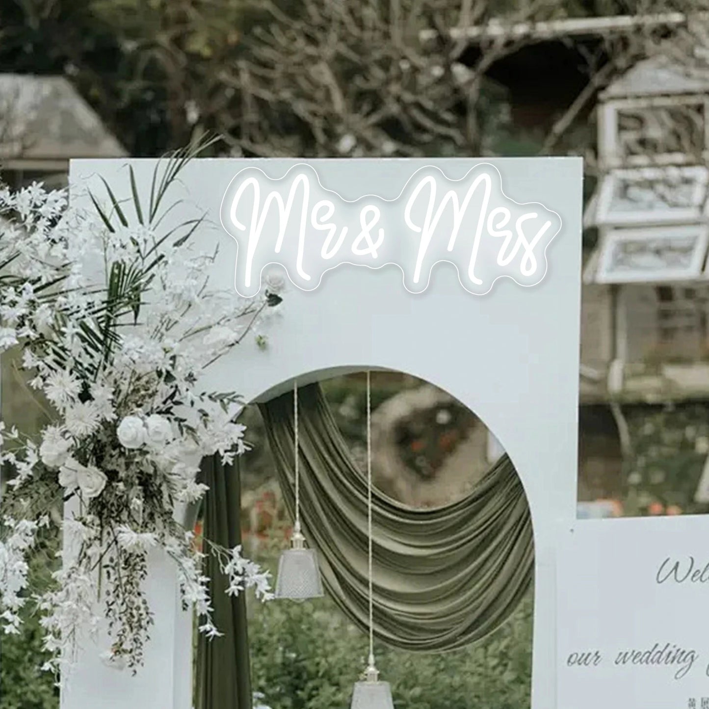 Mr & Mrs Neon Sign Wedding Decor Room Neon LED Lights Just Married Neon Lights LED Sign Marry Me Led Light Sign