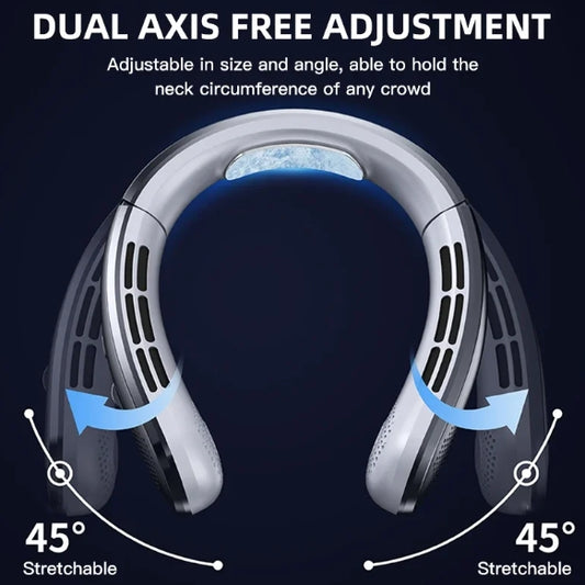 Portable Neck Fan with Digital Display