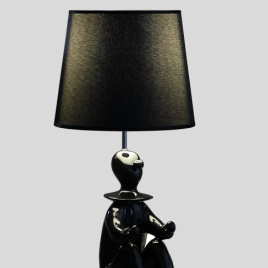 21.25 Black Modern Clown Phone Holder Resin Table Lamp