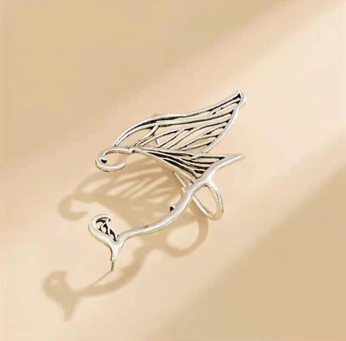 Elf Ear Cuffs for Women Non Piercing Fairy Cuff Earrings Elven Ear Clips Wraps for Women Cosplay Halloween Costume Decor for Womens
