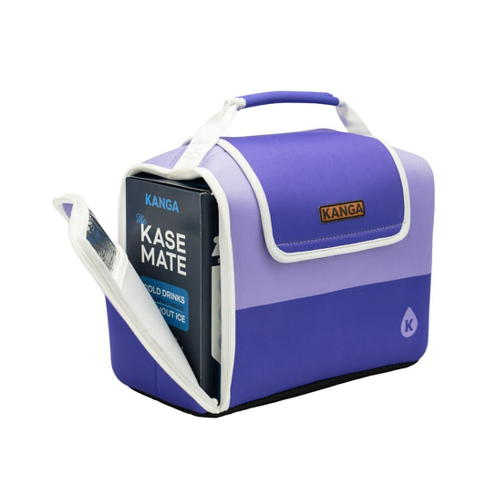 Kanga Insulated Cooler Bag - Soft Cooler Bag - Can Beer and Seltzer Drink Cooler - Insulated and Durability Tested - Kanga Kase Mate - Lavender