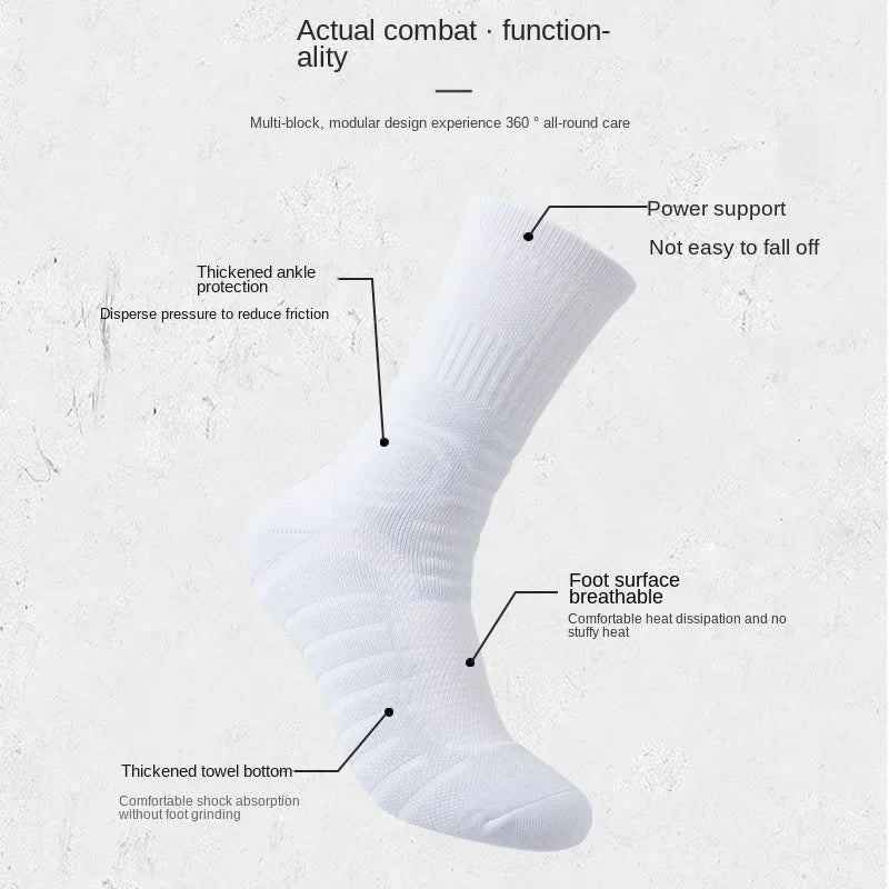High Quality Wholesale Custom Socks Performance Logo Socks Football Grip Basketball Sport Socks Man