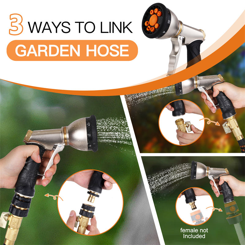 9-Mode Garden Hose Spray Gun for Home, Car & Garden