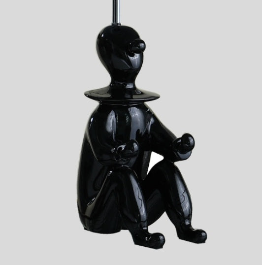 21.25  Black Modern Clown Phone Holder Resin Table Lamp