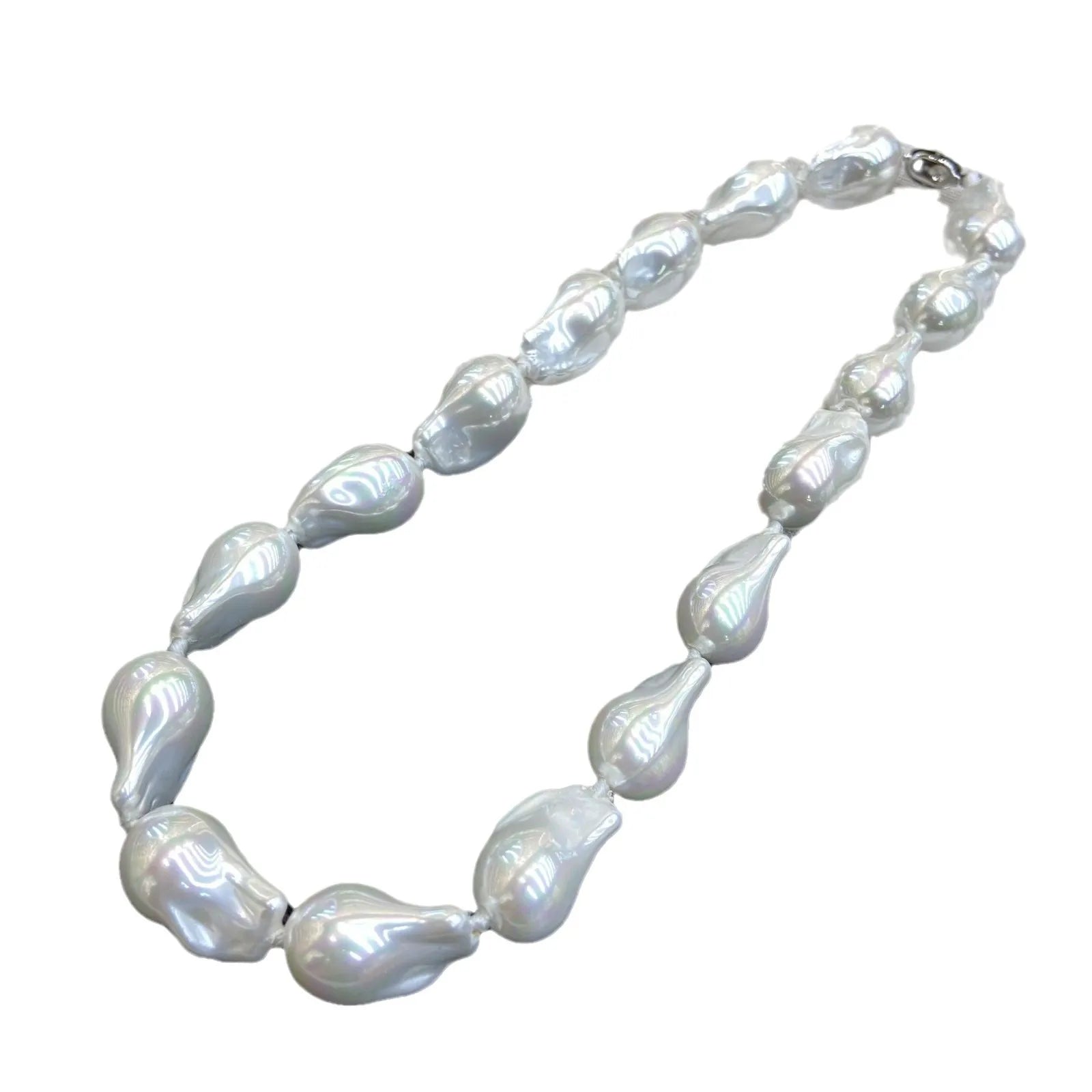 Handmade Luxury Imitation Elegant Irregular Shell Pearl Baroque Pearl Necklace Female 2024 New Elegant Women Jewelry Necklace