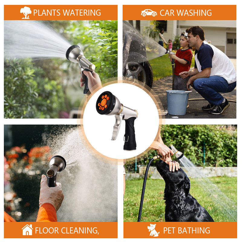 9-Mode Garden Hose Spray Gun for Home, Car & Garden