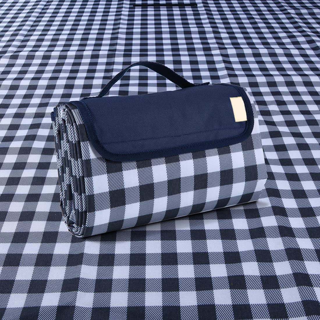 PUPOPIK Picnic Beach Blanket Picnic Mat 80x57in Waterproof Foldable Family Mat Portable Large Picnic Blankets for Travel Hiking Music Festival