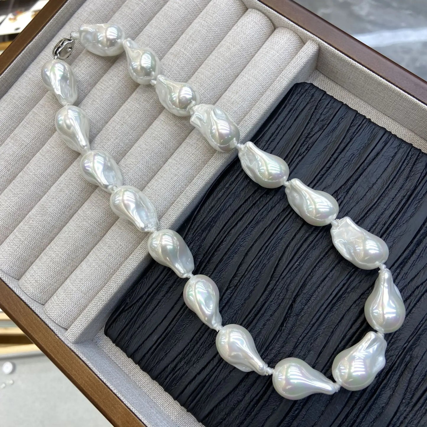 Handmade Luxury Imitation Elegant Irregular Shell Pearl Baroque Pearl Necklace Female 2024 New Elegant Women Jewelry Necklace