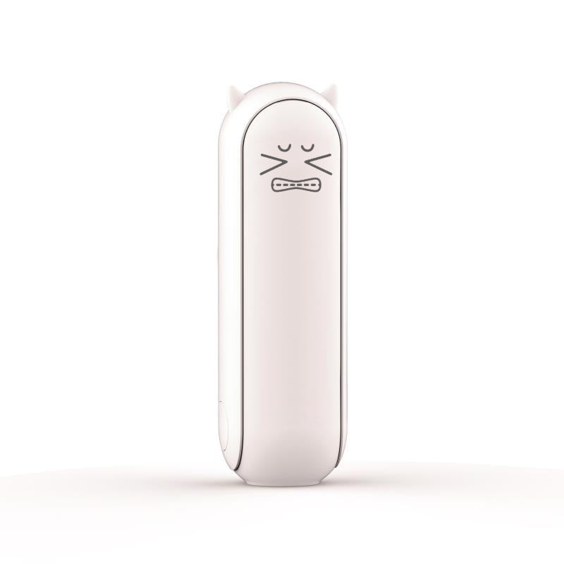 Mini Folding Handheld Fan with Power Bank - Cute Design