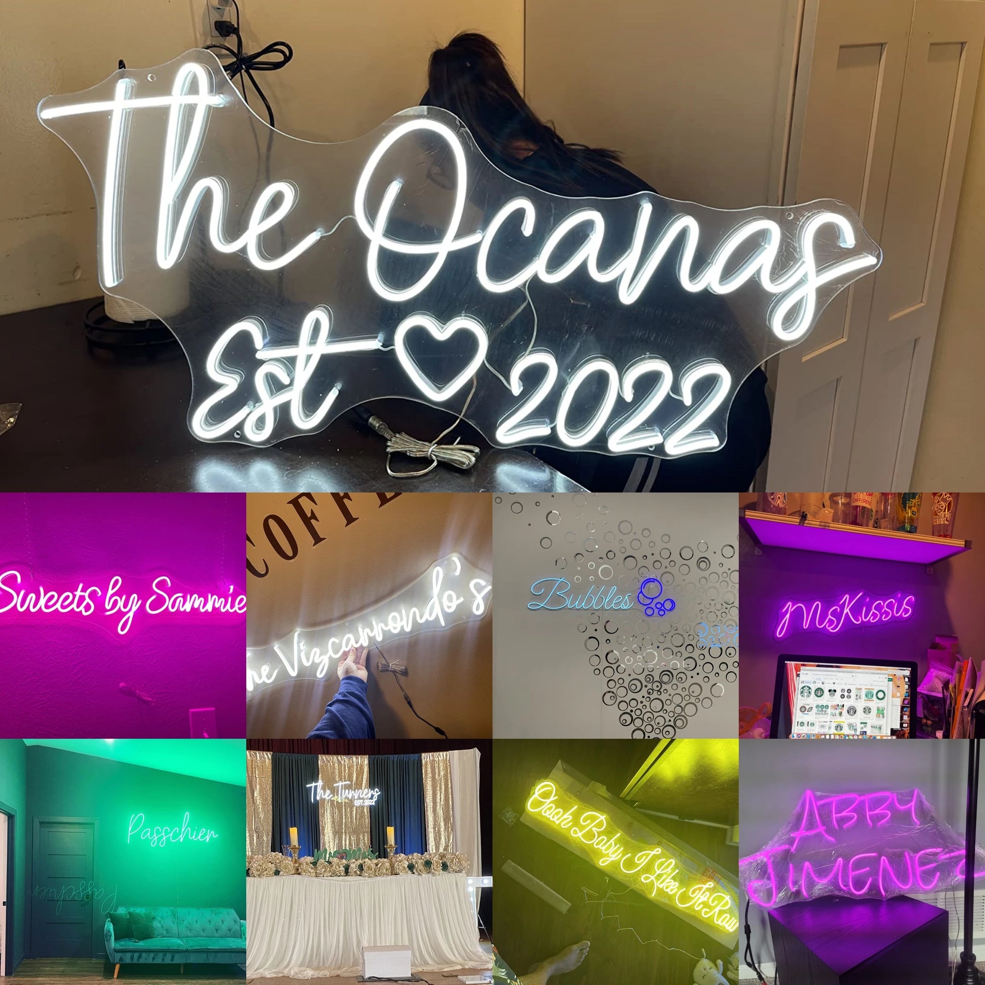 Custom Neon Sign Led Light,Kid'S Name Sign Wedding Shop Custom Name Neon Sign Baby Birthday Party Gift Kid Room Home Wall Decor