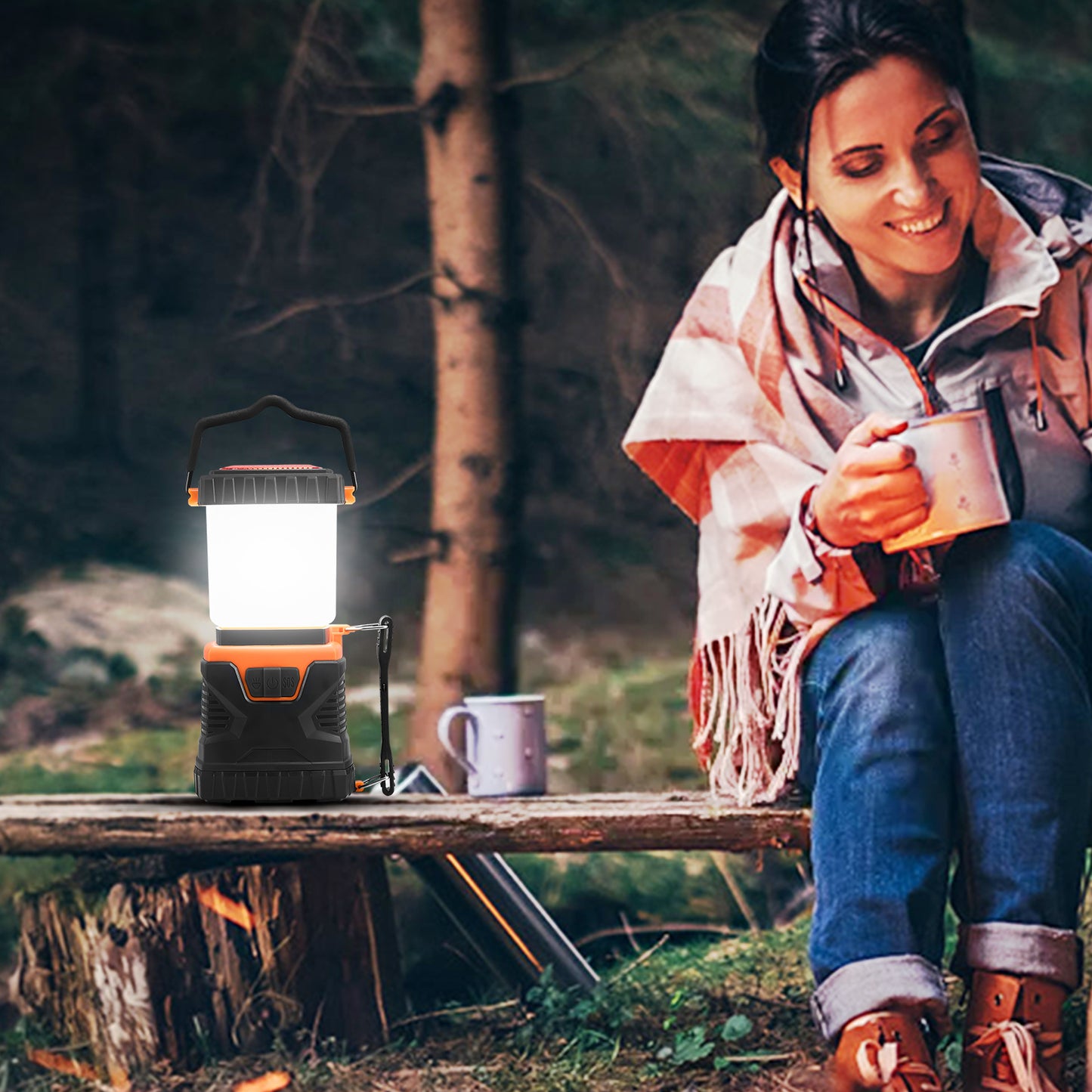 VEVOR LED Camping Lantern Battery Powered All-in-one For Exceptional Experience