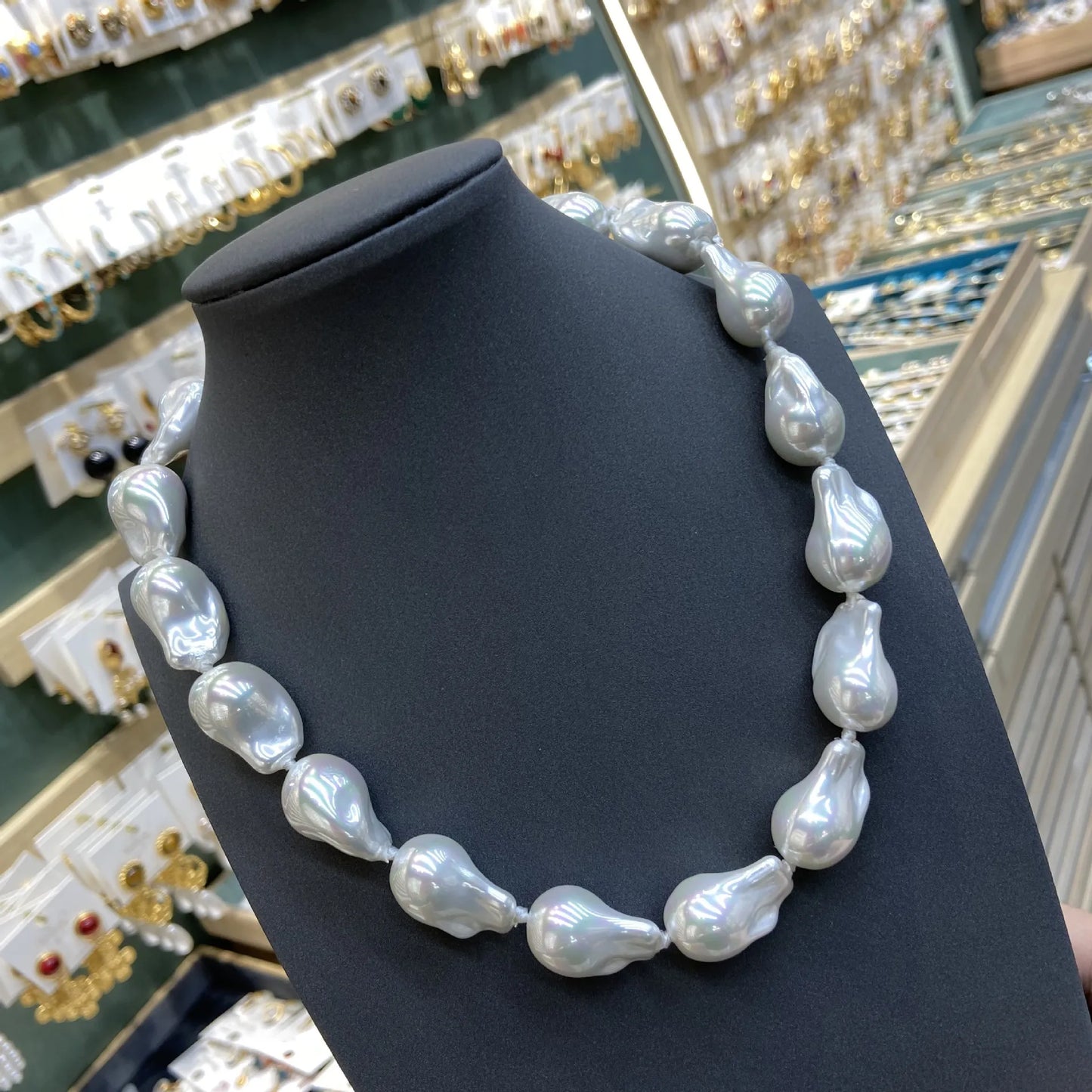 Handmade Luxury Imitation Elegant Irregular Shell Pearl Baroque Pearl Necklace Female 2024 New Elegant Women Jewelry Necklace