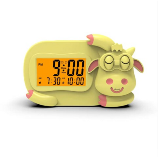 Cute Calf Alarm Clock for Kids – Night Light & Timer