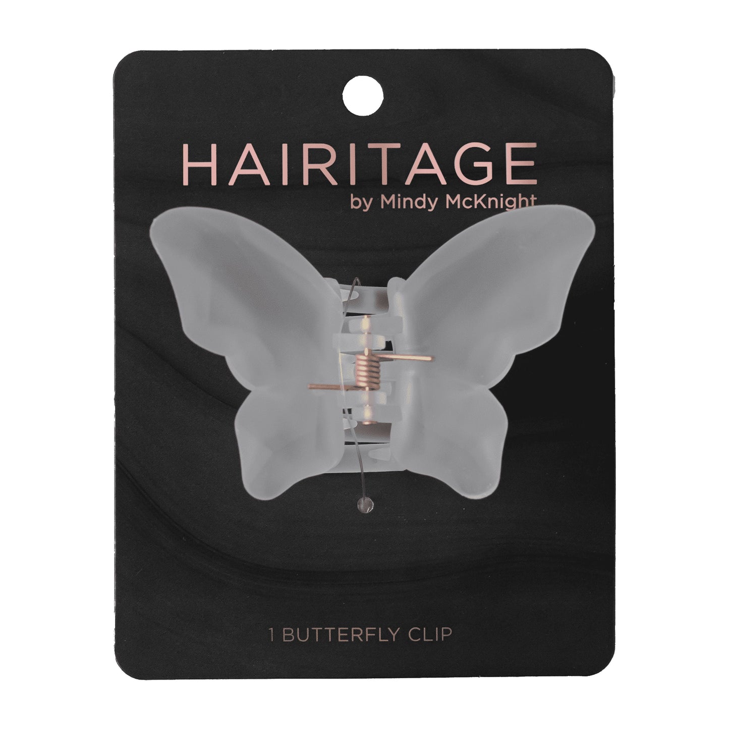 by MINDY Take Me to the Beach Butterfly Claw Clip Barrettes for Hair, White, 1PC