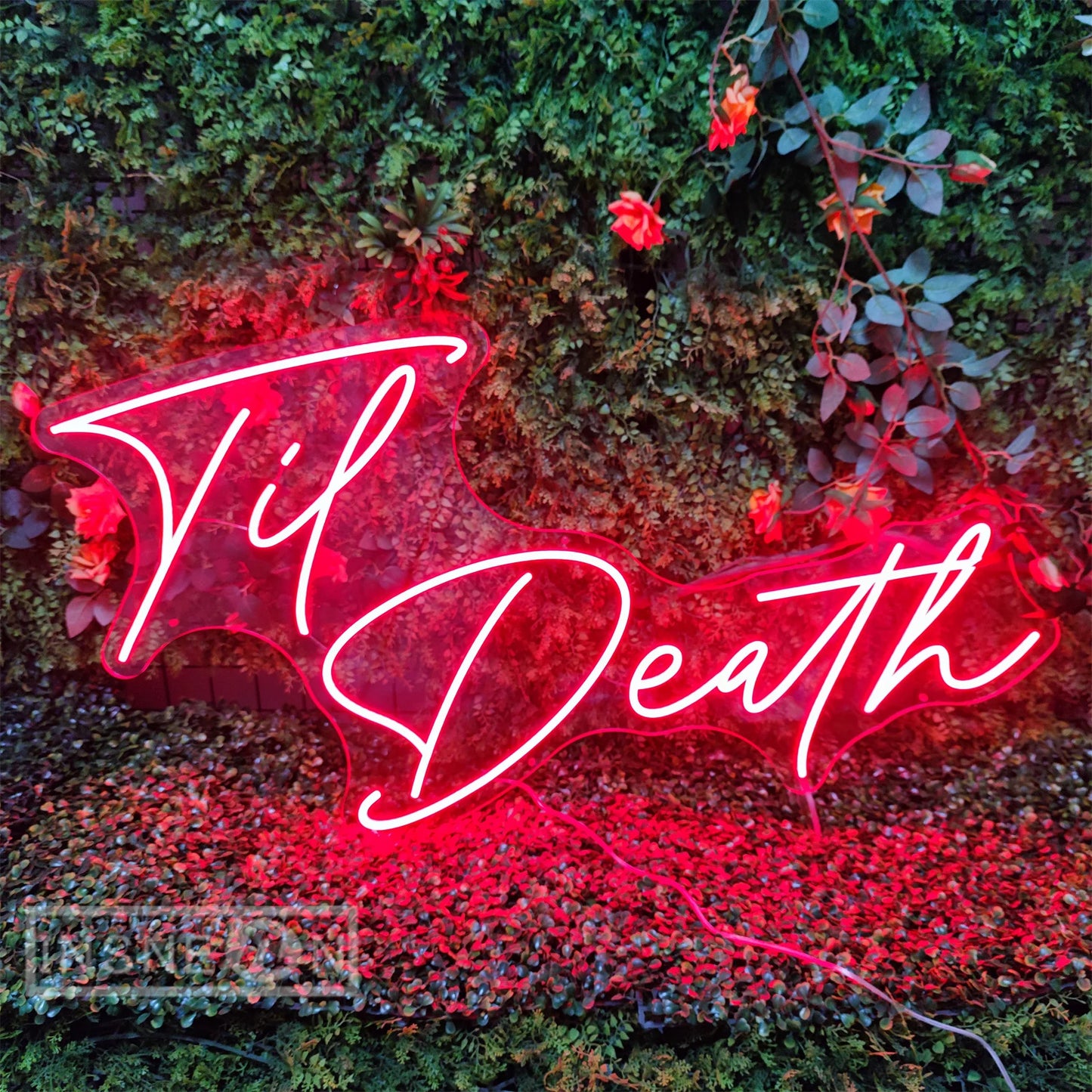Neon Sign Light Til Death Party Birthday Bar Club Decor LED Neon Lamp Room Bedroom Wall Decoration Neon Light Sign Wedding Decor