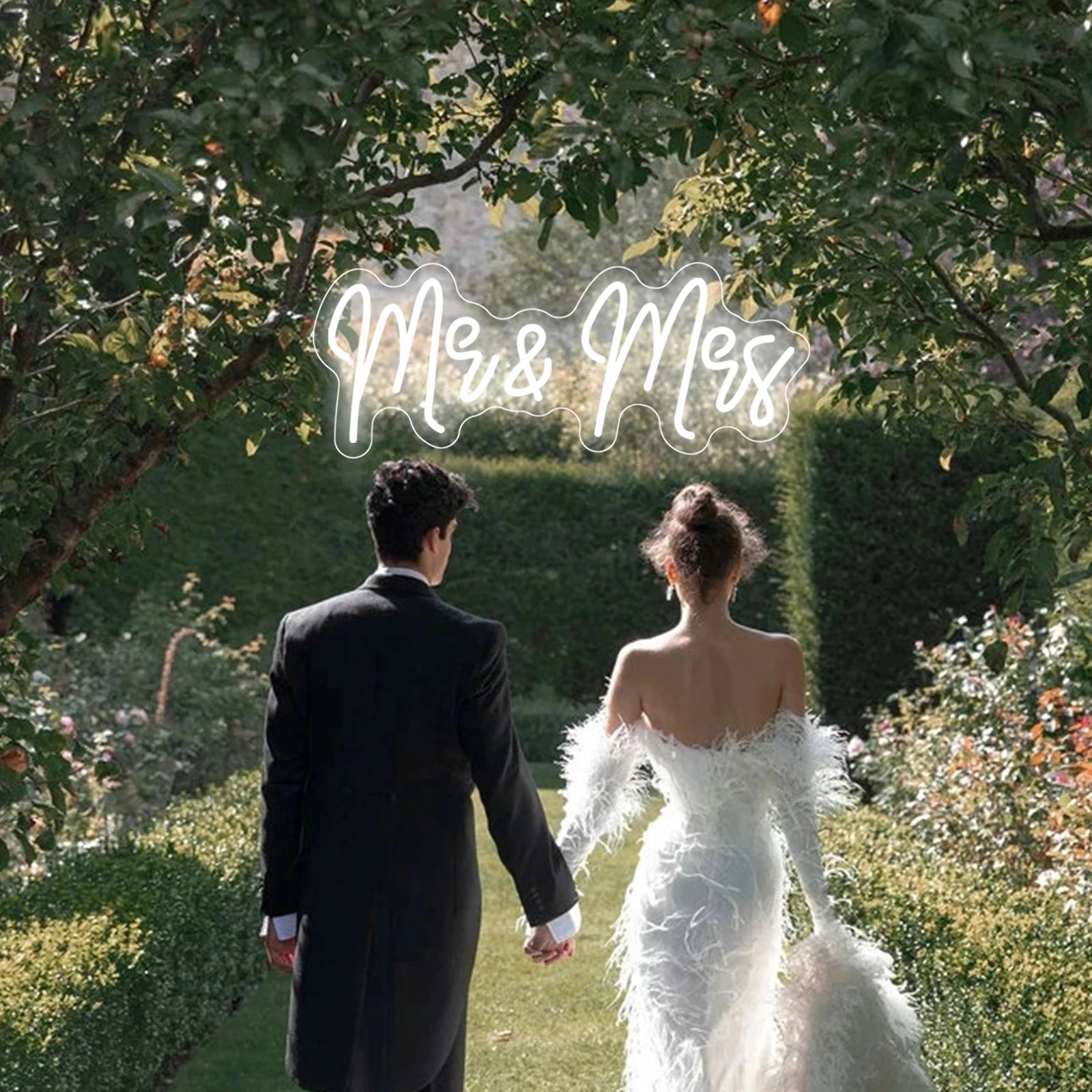 Mr & Mrs Neon Sign Wedding Decor Room Neon LED Lights Just Married Neon Lights LED Sign Marry Me Led Light Sign