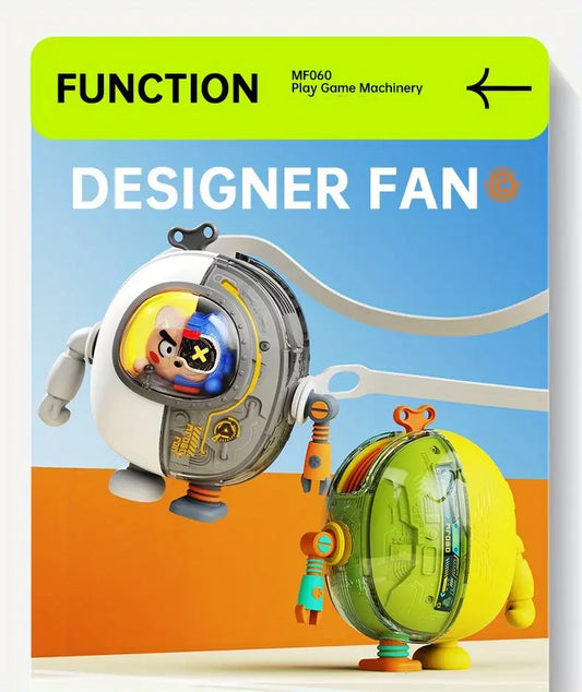 Portable Neck Fan, USB Rechargeable, 900 mAh, 3 Speeds