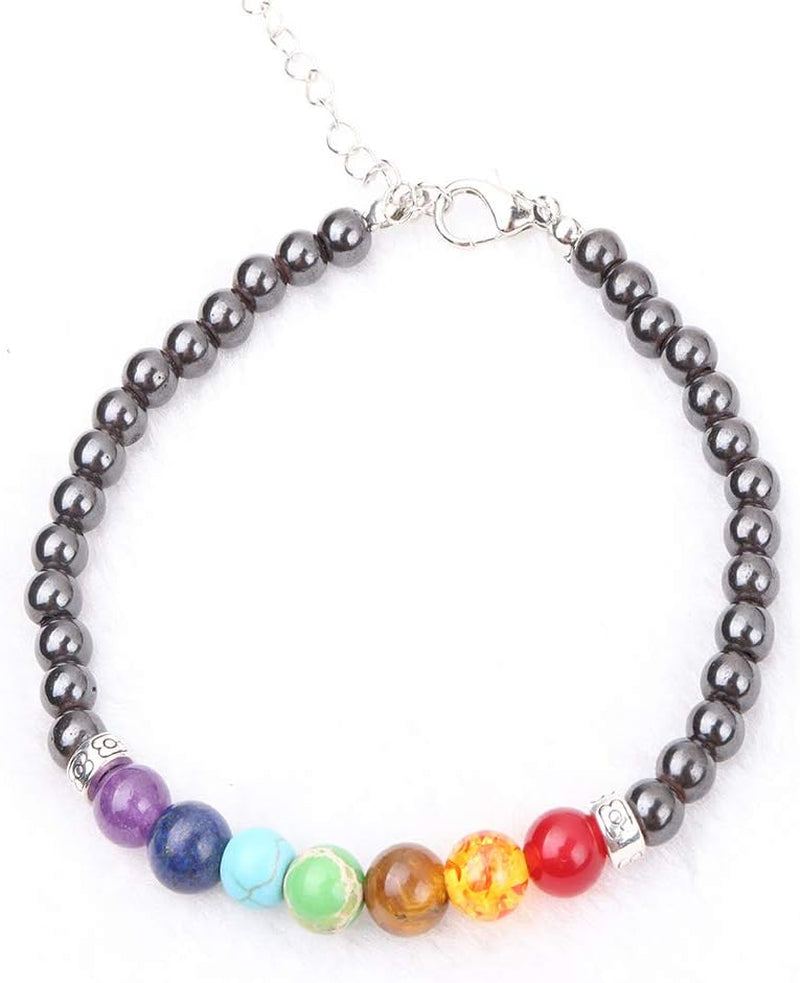 7 Chakra Anklet Bracelet Yoga Gift Chakra Anklet Boho Jewelry Amethyst Healing Anklet Bracelet Meditation Balance Chakra Anklet Energy Healing