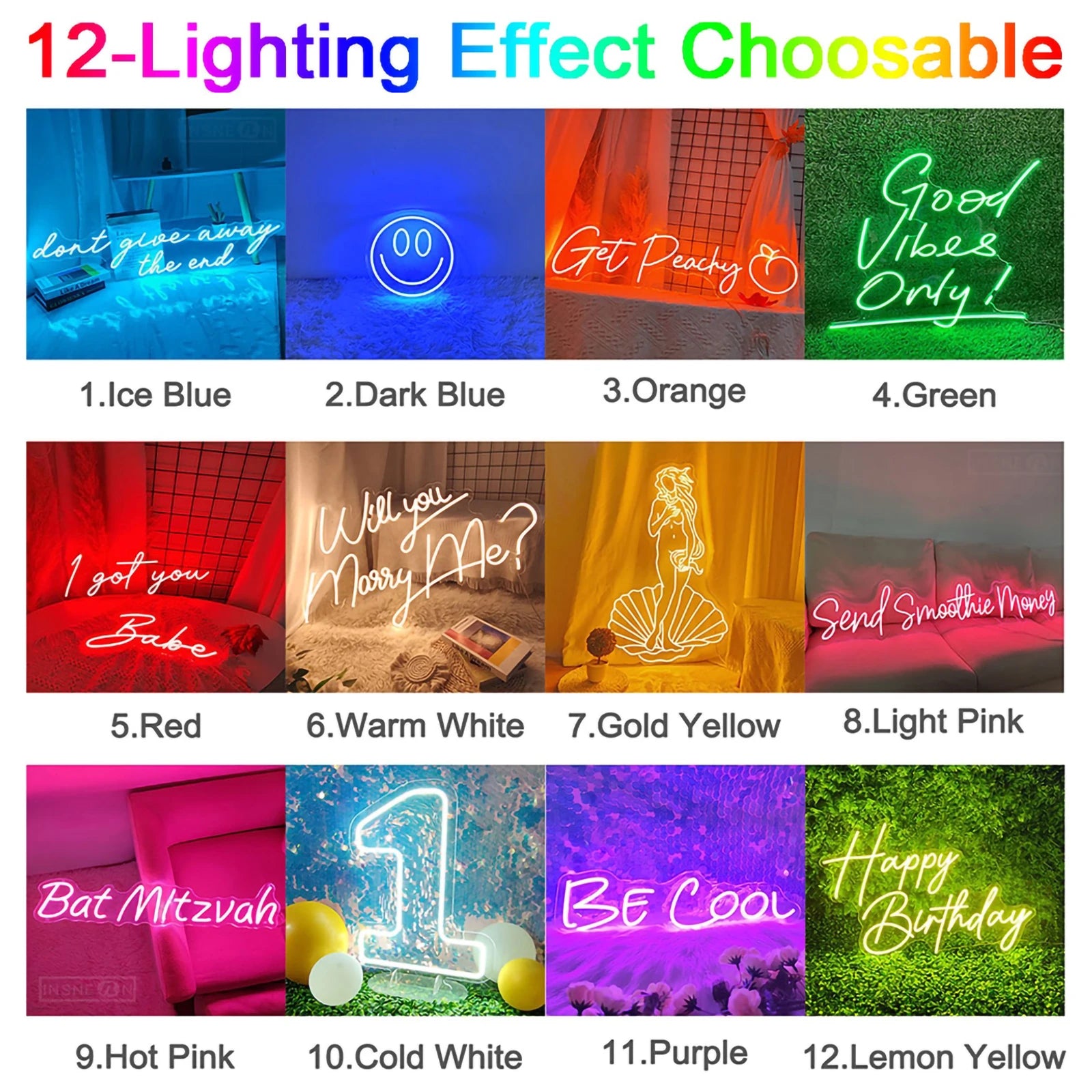 Neon Sign Light Til Death Party Birthday Bar Club Decor LED Neon Lamp Room Bedroom Wall Decoration Neon Light Sign Wedding Decor