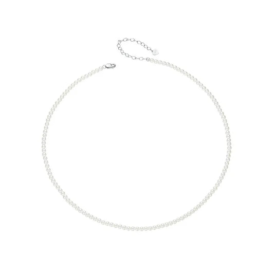 Pearl Necklace for Women Shell Pearl Beaded Necklace, 925 Sterling Silver Australian South Sea Pearl Necklace Jewelry