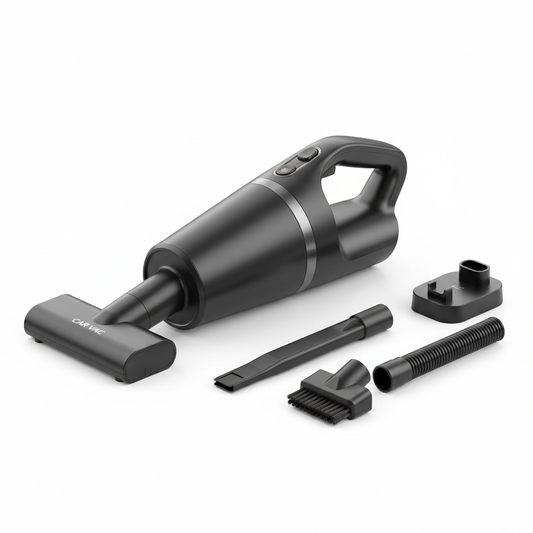 Portable Car Vacuum – main product view with attachments