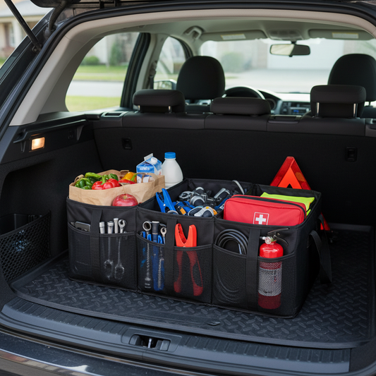 Trunk Organizer – organized car boot lifestyle photo