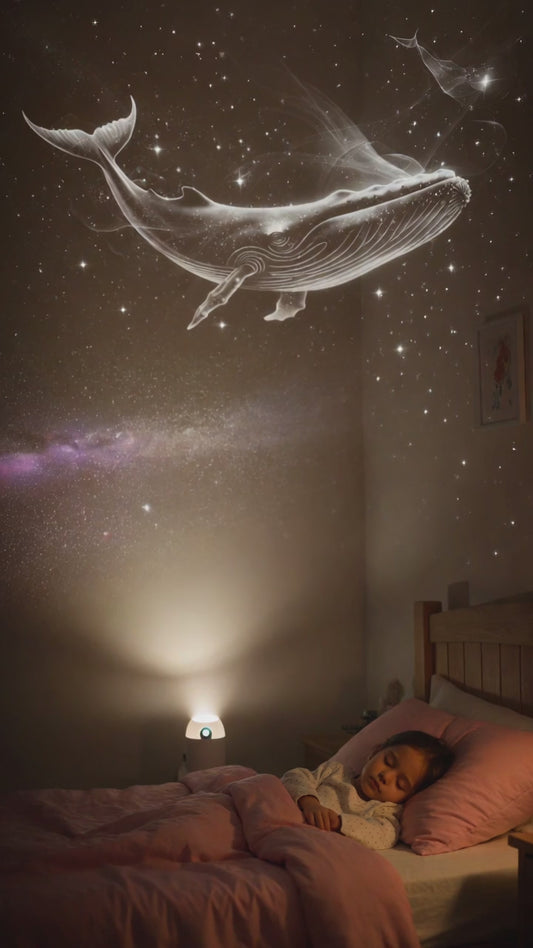 2-In-1 Galaxy Projector Night Light, USB Starry Sky Night Light Projector for Bedroom, Mini LED Ceiling/Wall Projection Lamp with 360° Rotation, for Kids Adults Gifts (6 Slides)