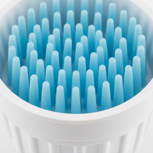 Silicone bristles close-up
